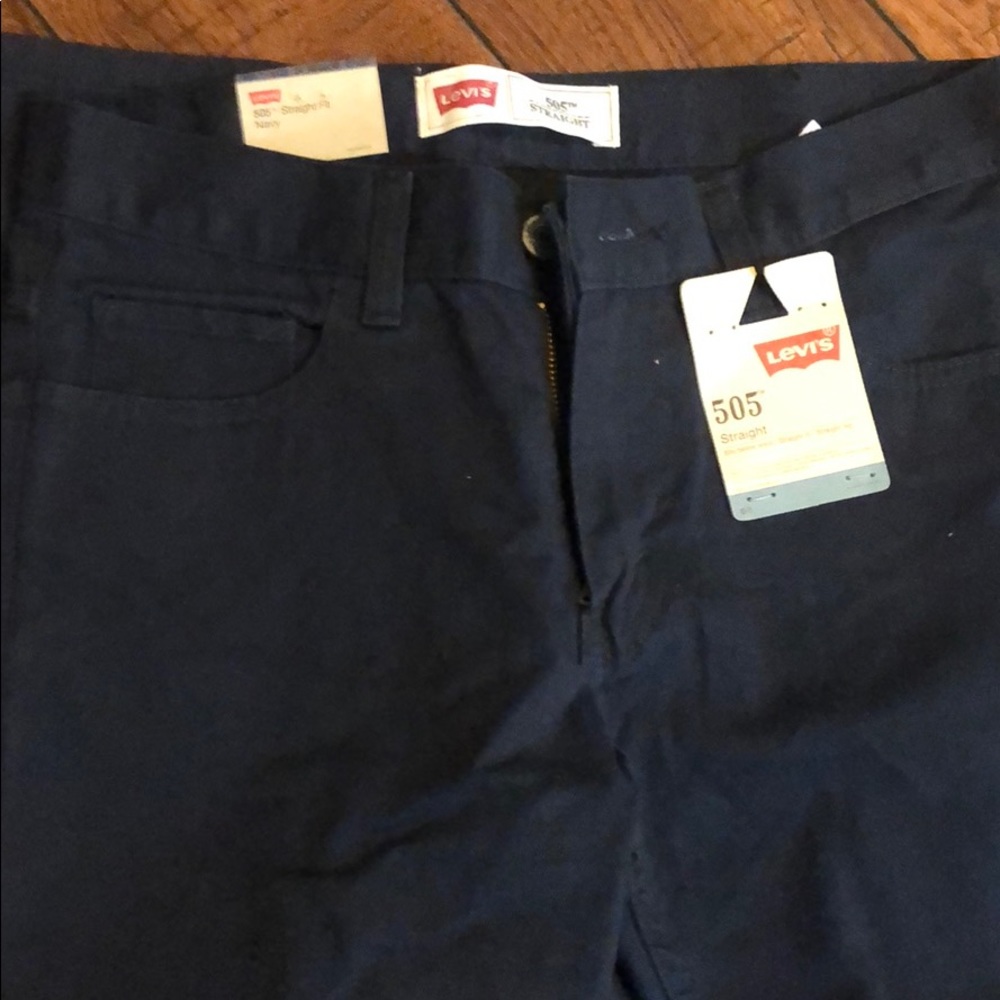 Levi’s  boys t shirt and straight navy pants